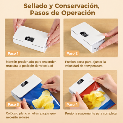 Mini Sellador de Bolsas Portátil