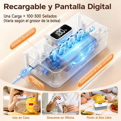 Mini Sellador de Bolsas Portátil